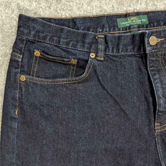 LRL Lauren Jeans Co. Classic Bootcut Jeans Women Size 16 Inseam 29.5" High-Rise - Picture 4 of 12